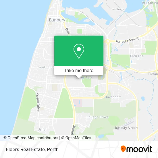 Mapa Elders Real Estate