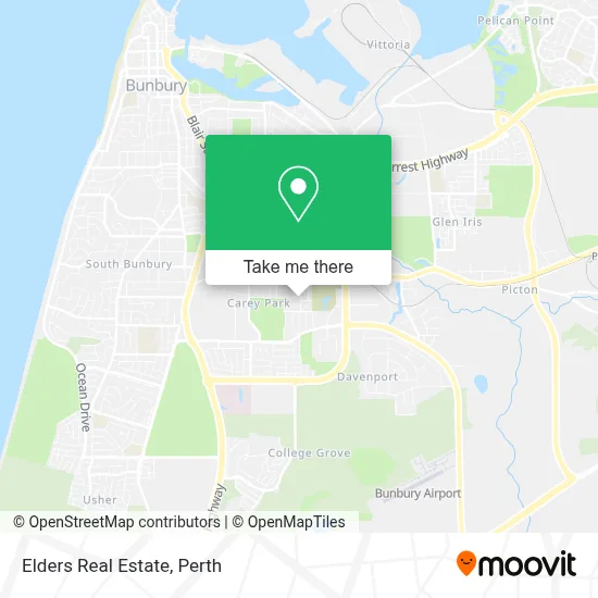 Mapa Elders Real Estate