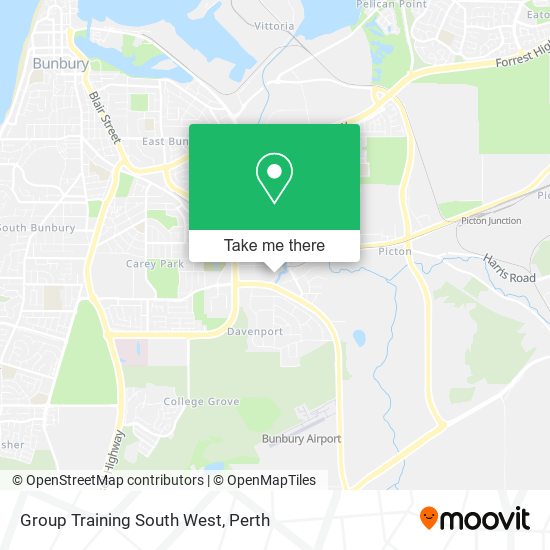 Group Training South West map