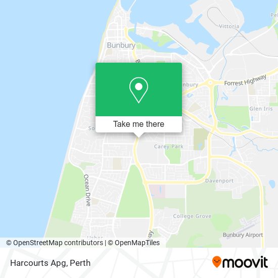 Harcourts Apg map