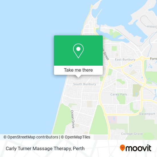 Carly Turner Massage Therapy map