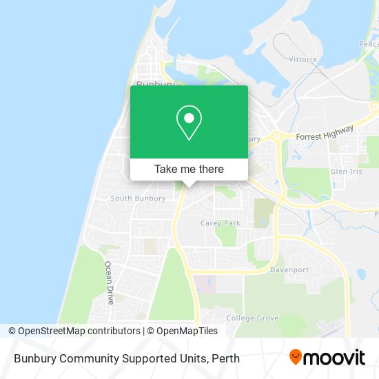 Bunbury Community Supported Units map