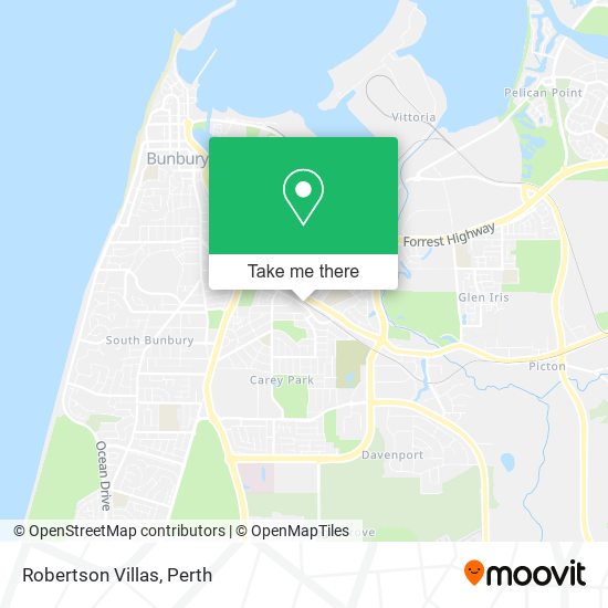 Robertson Villas map