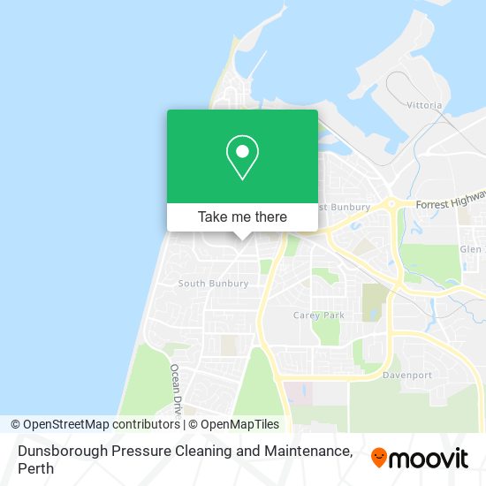 Mapa Dunsborough Pressure Cleaning and Maintenance