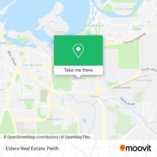 Elders Real Estate map