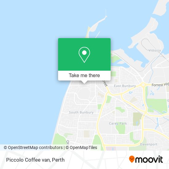 Piccolo Coffee van map