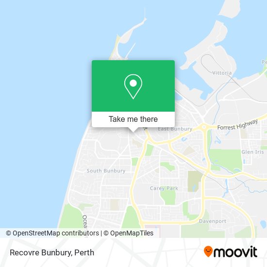 Recovre Bunbury map
