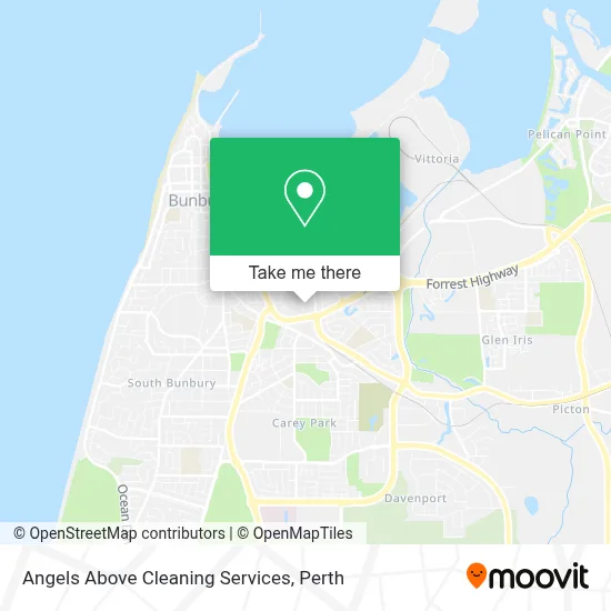 Mapa Angels Above Cleaning Services