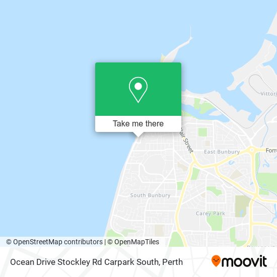 Ocean Drive Stockley Rd Carpark South map