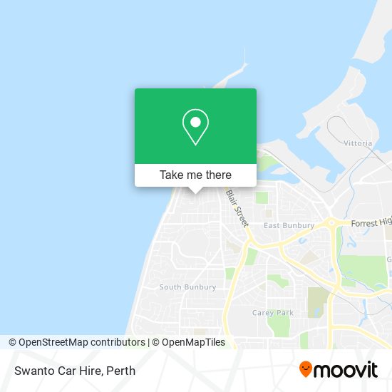 Mapa Swanto Car Hire