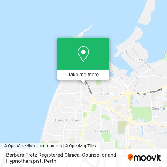 Barbara Fretz Registered Clinical Counsellor and Hypnotherapist map