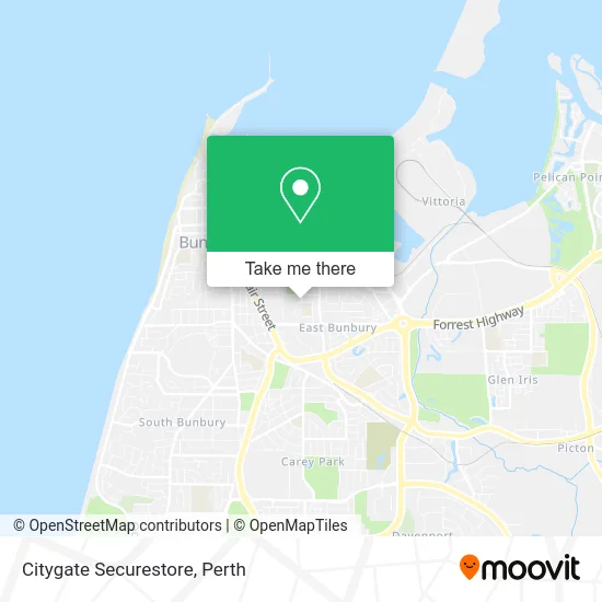 Mapa Citygate Securestore