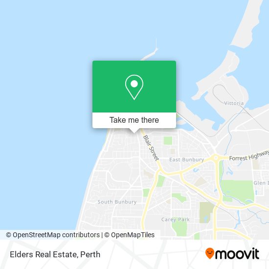 Elders Real Estate map