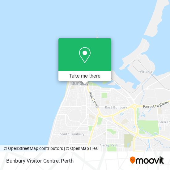 Bunbury Visitor Centre map