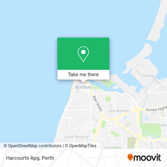 Mapa Harcourts Apg