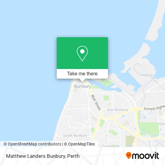 Matthew Landers Bunbury map