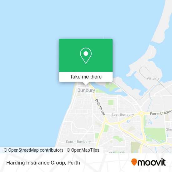 Harding Insurance Group map