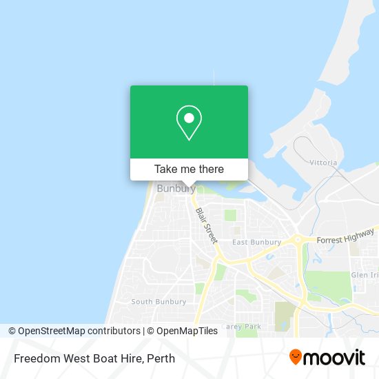 Freedom West Boat Hire map