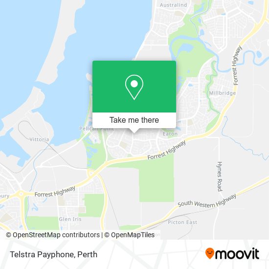 Mapa Telstra Payphone