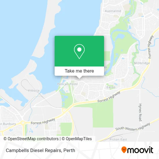 Mapa Campbells Diesel Repairs