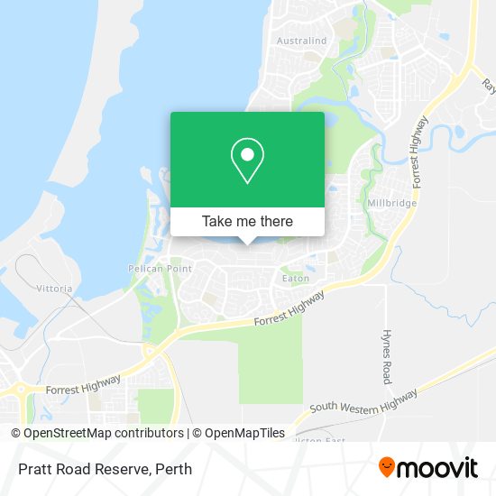 Mapa Pratt Road Reserve