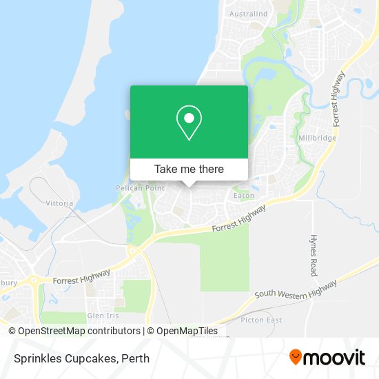 Sprinkles Cupcakes map