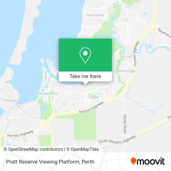 Mapa Pratt Reserve Viewing Platform