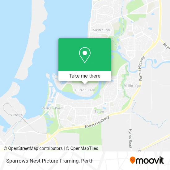 Mapa Sparrows Nest Picture Framing