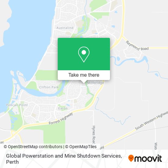 Global Powerstation and Mine Shutdown Services map