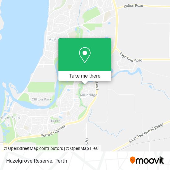 Hazelgrove Reserve map