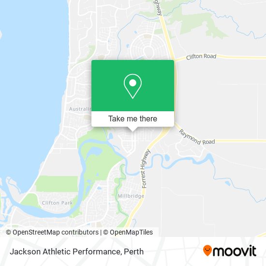 Jackson Athletic Performance map
