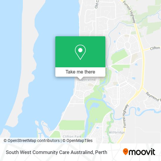 South West Community Care Australind map