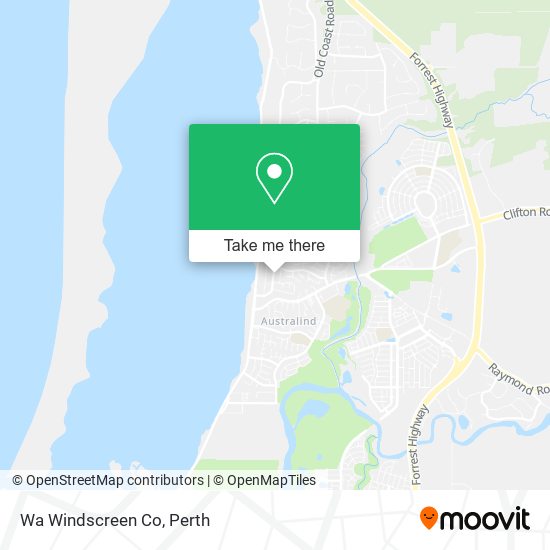 Wa Windscreen Co map