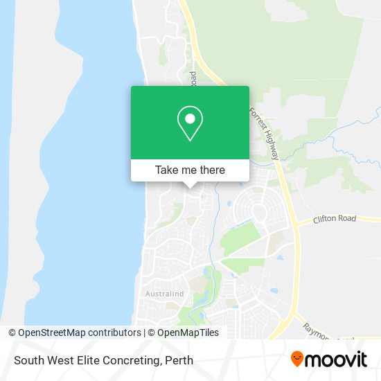 South West Elite Concreting map