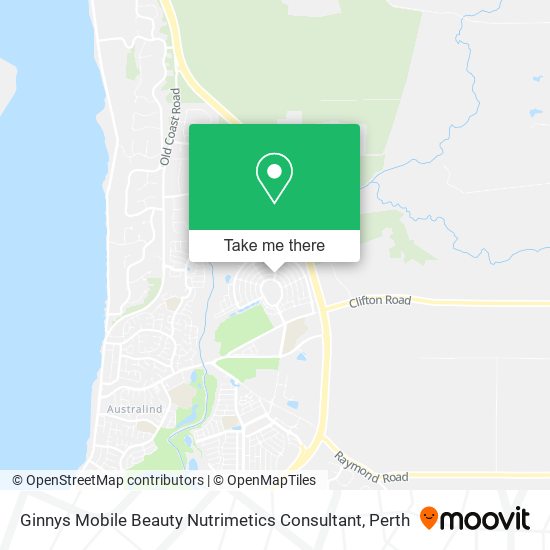 Ginnys Mobile Beauty Nutrimetics Consultant map