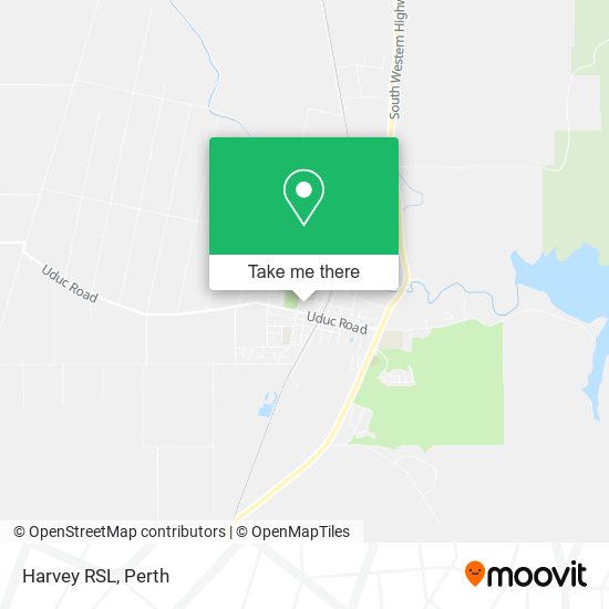 Harvey RSL map