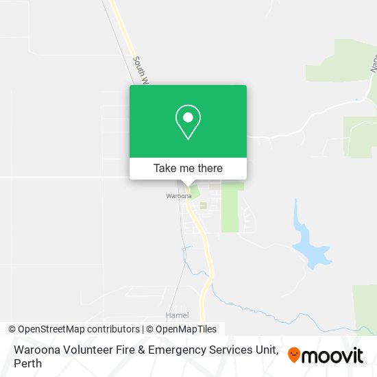 Waroona Volunteer Fire & Emergency Services Unit map