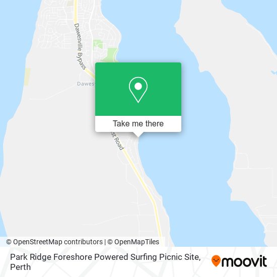Park Ridge Foreshore Powered Surfing Picnic Site map