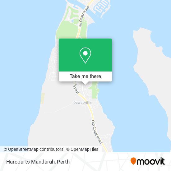 Harcourts Mandurah map