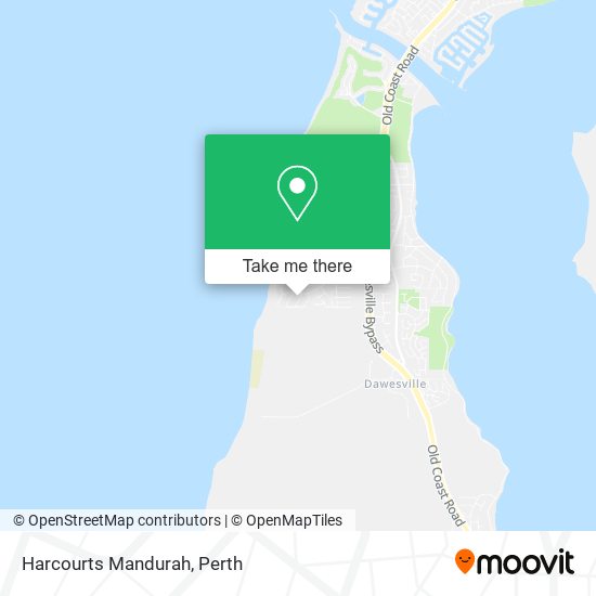 Harcourts Mandurah map
