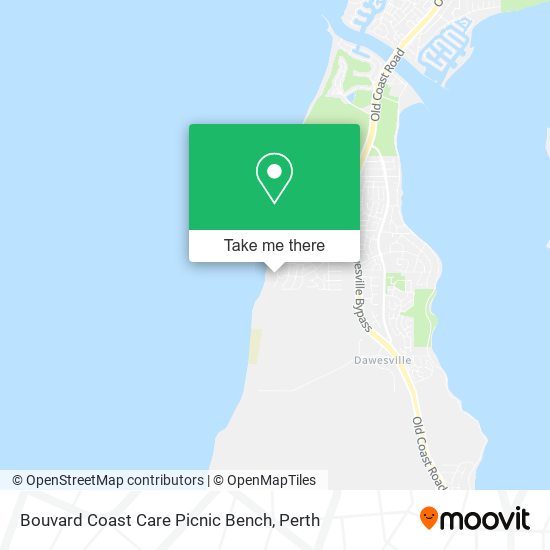Bouvard Coast Care Picnic Bench map