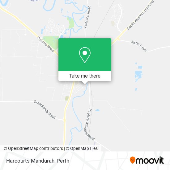 Harcourts Mandurah map