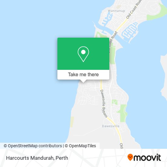 Harcourts Mandurah map