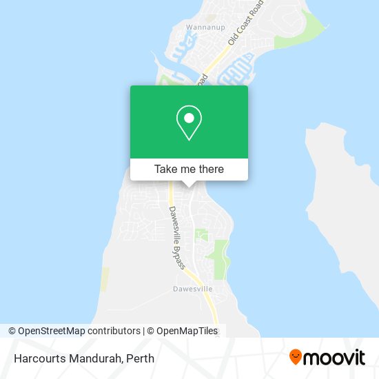 Harcourts Mandurah map