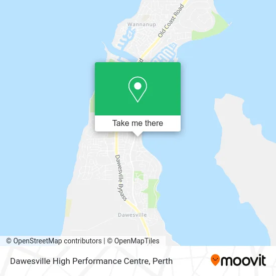 Mapa Dawesville High Performance Centre