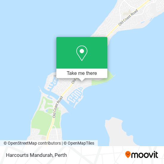 Mapa Harcourts Mandurah