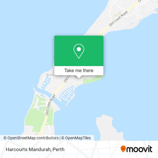 Mapa Harcourts Mandurah