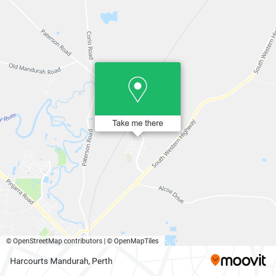 Harcourts Mandurah map