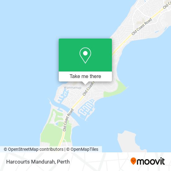 Harcourts Mandurah map