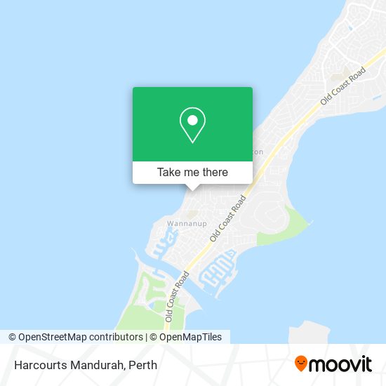 Harcourts Mandurah map